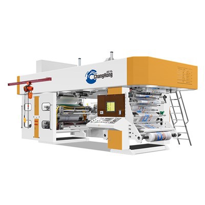 ฟิล์มพลาสติก Flexo Printing Machine